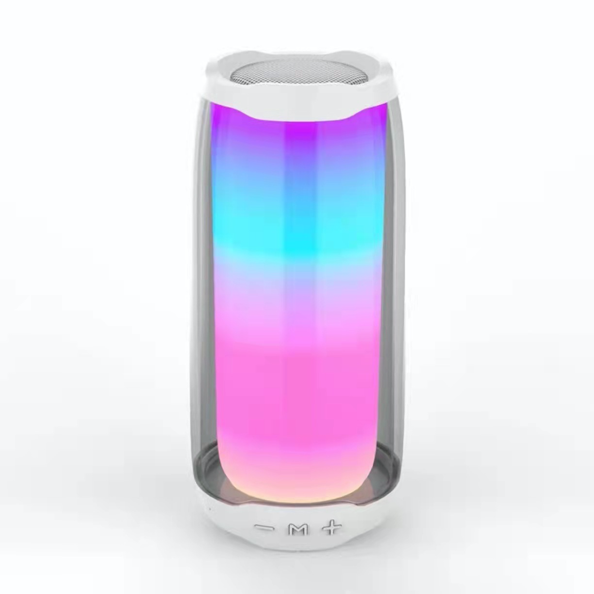 Outdoor waterproof speaker bluetooth full screen colorful light pulsation 4 subwoofer bluetooth speaker
