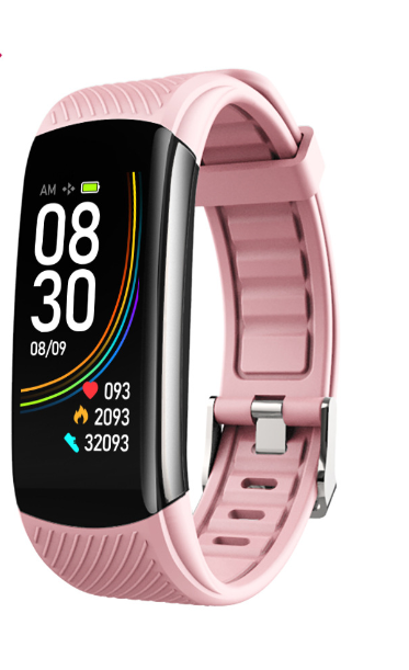 Black technology c6t sports smart bracelet, true heart rate blood pressure body temperature healthy sleep monitoring bracelet