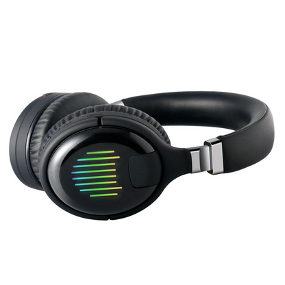 Head-mounted foldable bluetooth headset wireless gaming luminous gaming headset with card slot