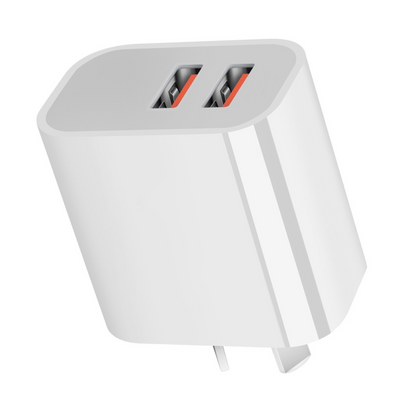 5V2.4A dual USB charger 2.4A Australian standard dual port adapter Indian standard UK standard dual USB charger