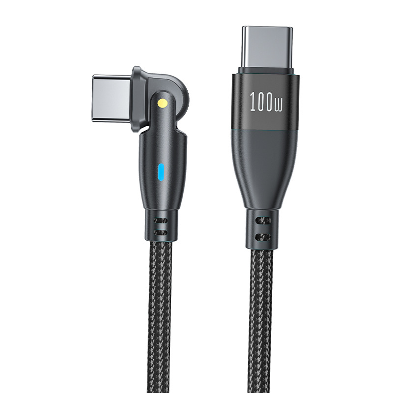 180 degree rotating elbow charging cable PD100W5A fast charging