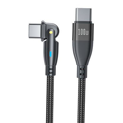 180 degree rotating elbow charging cable PD100W5A fast charging