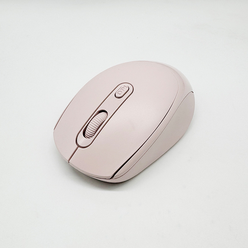 Universal wireless Bluetooth mouse for laptops, rechargeable dual-mode silent office tablet for girls