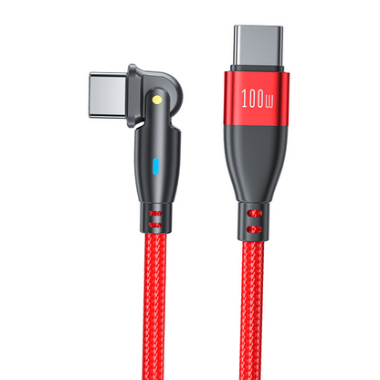 180 degree rotating elbow charging cable PD100W5A fast charging