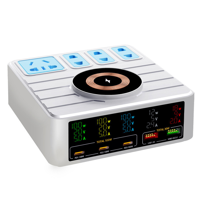 140W desktop charging socket, GaN PD single port 100W laptop and mobile phone fast charging