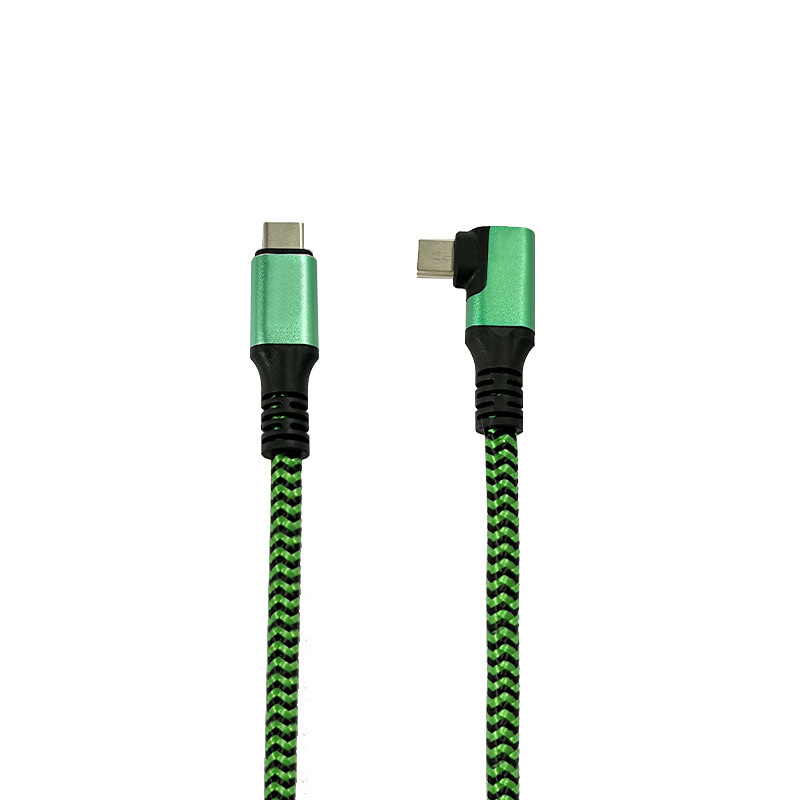 High-definition audio and video cable 4K, high-speed data cable USB4.0 supports fast charging laptop type-c elbow