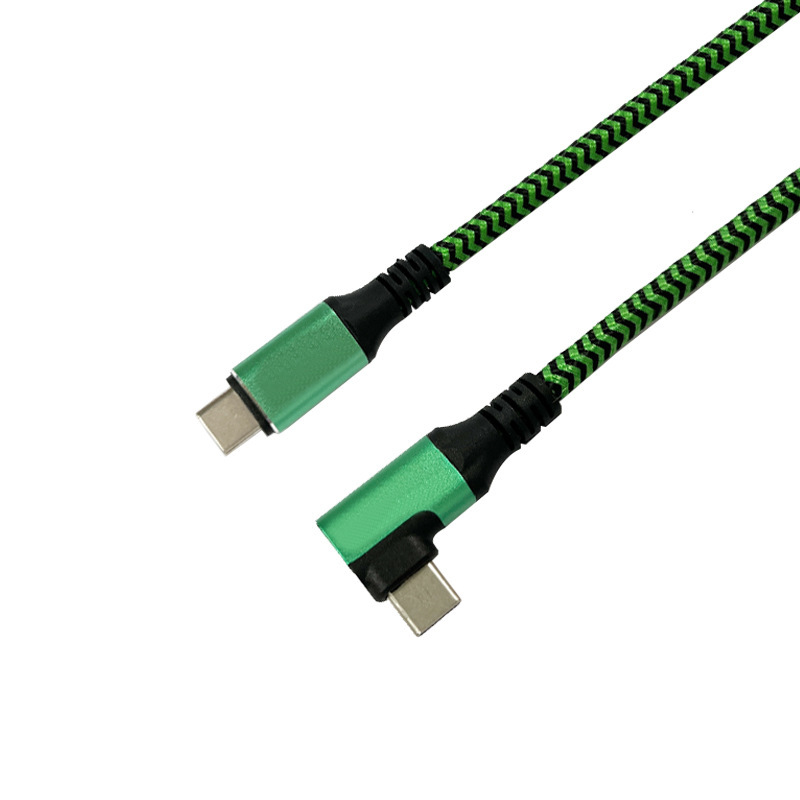 High-definition audio and video cable 4K, high-speed data cable USB4.0 supports fast charging laptop type-c elbow
