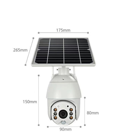 Solar surveillance camera, outdoor PTZ network night vision