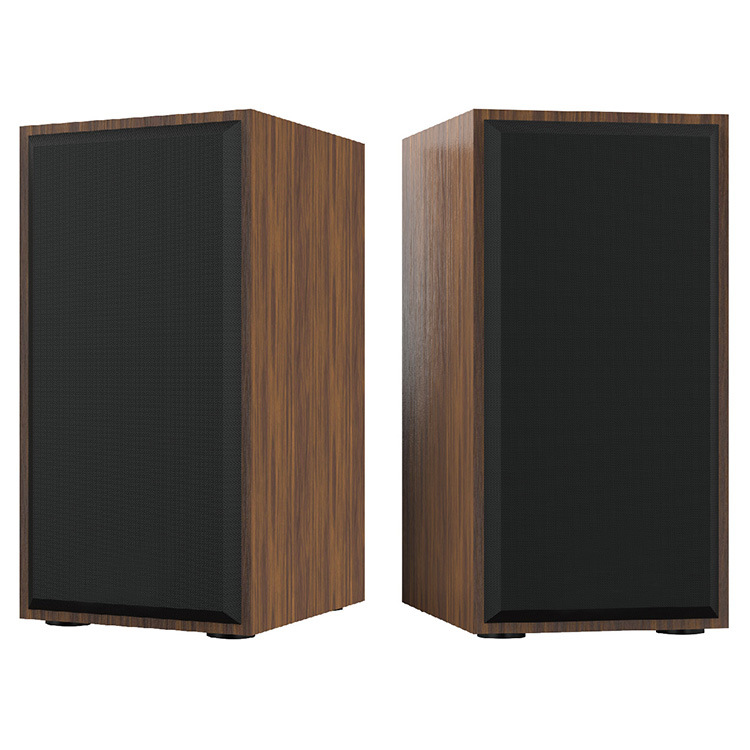 Desktop wooden computer notebook home subwoofer wired audio high quality speaker