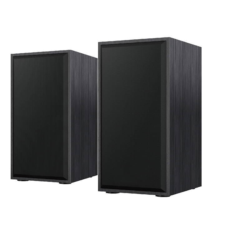 Desktop wooden computer notebook home subwoofer wired audio high quality speaker