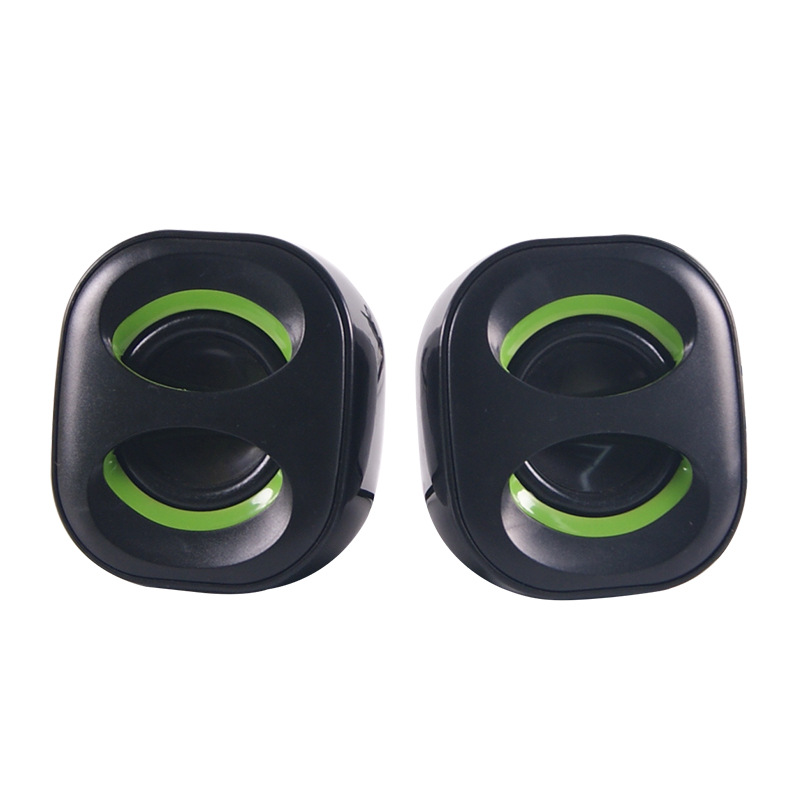 Desktop computer speakers high gloss plastic subwoofer office gaming speakers