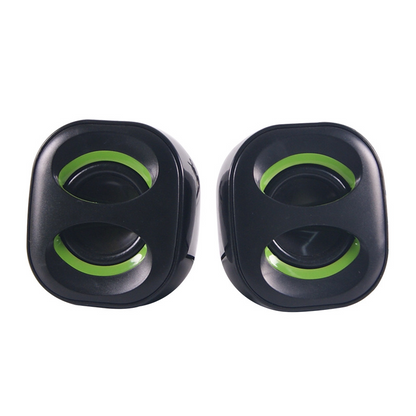 Desktop computer speakers high gloss plastic subwoofer office gaming speakers