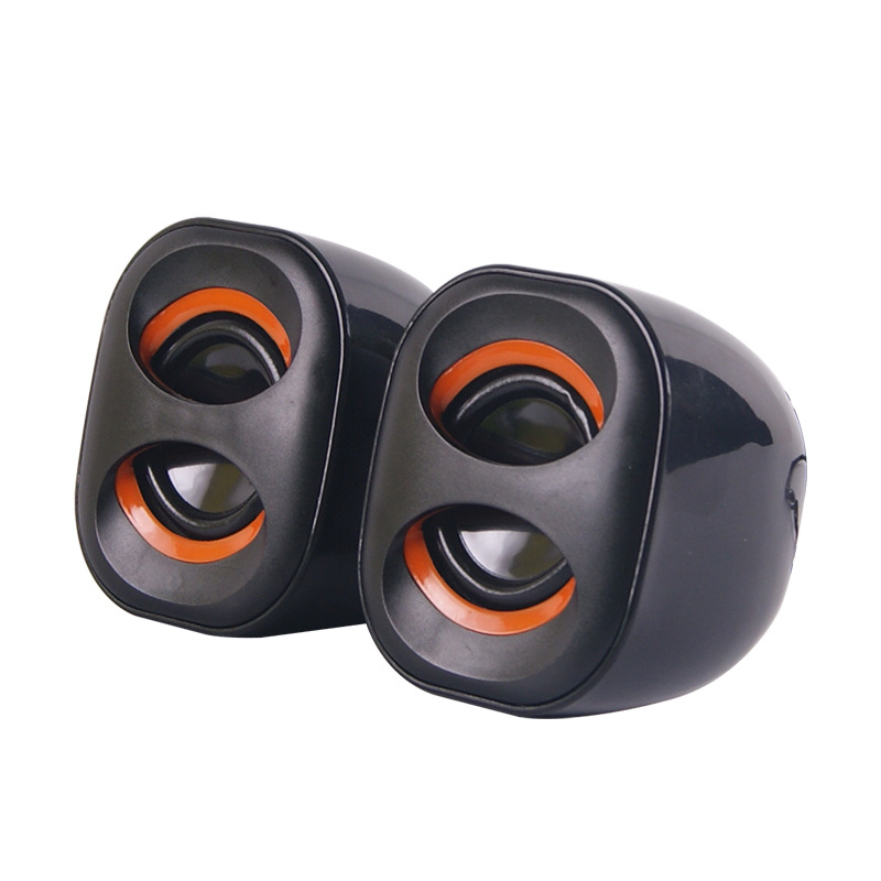 Desktop computer speakers high gloss plastic subwoofer office gaming speakers