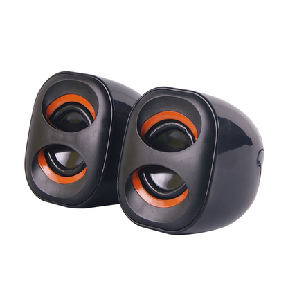 Desktop computer speakers high gloss plastic subwoofer office gaming speakers