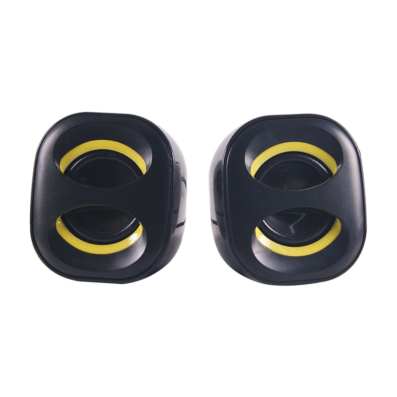 Desktop computer speakers high gloss plastic subwoofer office gaming speakers