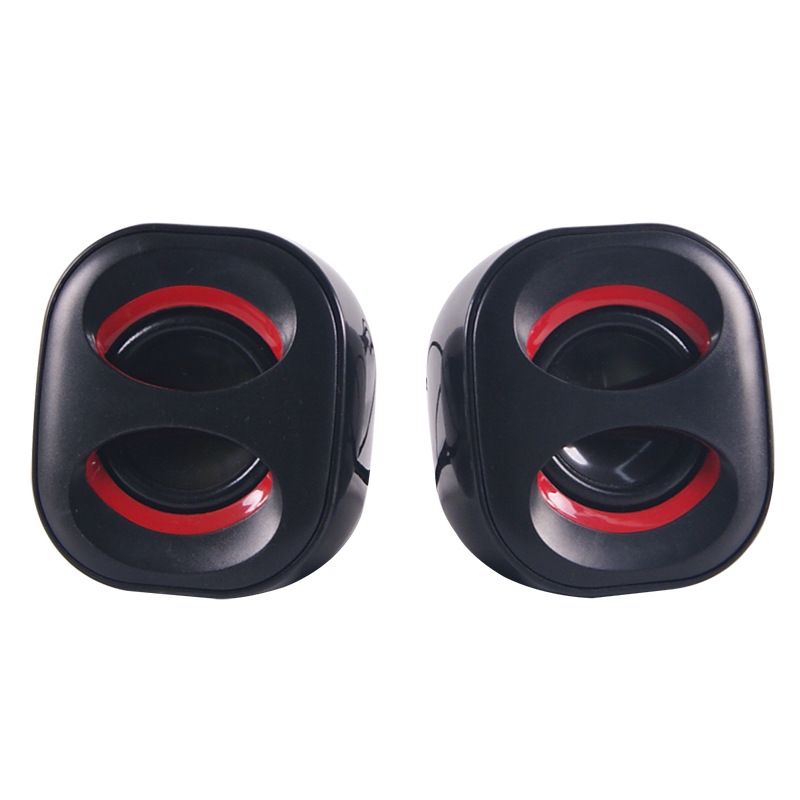 Desktop computer speakers high gloss plastic subwoofer office gaming speakers