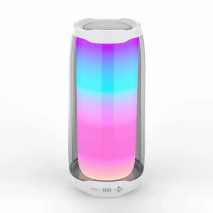 Outdoor waterproof speaker bluetooth full screen colorful light pulsation 4 subwoofer bluetooth speaker