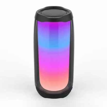 Outdoor waterproof speaker bluetooth full screen colorful light pulsation 4 subwoofer bluetooth speaker