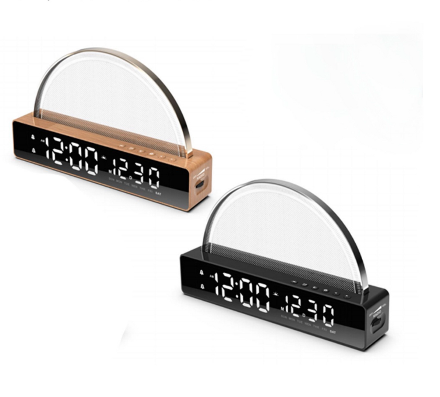 Simulate sunrise natural wake-up light, sunset sleep light, bedside timer wake-up alarm clock