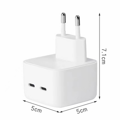 PD35W fast charging charger suitable for Apple's new mobile phone charger dual C port 35W charging head fast charging head