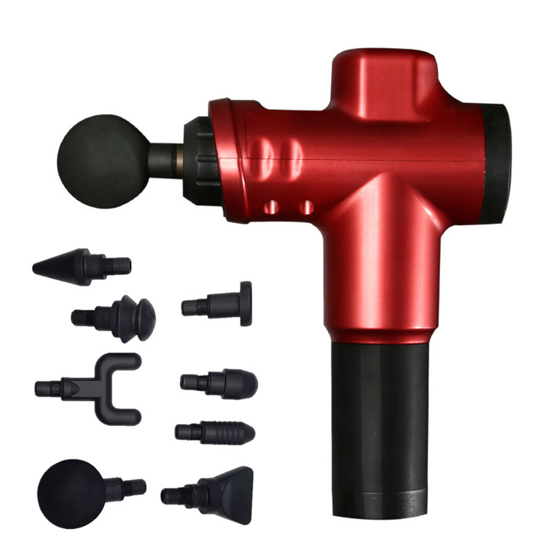 Fascia gun with 8 massage heads, impact muscle relaxer fascia gun