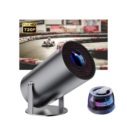 4K projector home wall-mounted bedroom micro projector, portable mini projecto