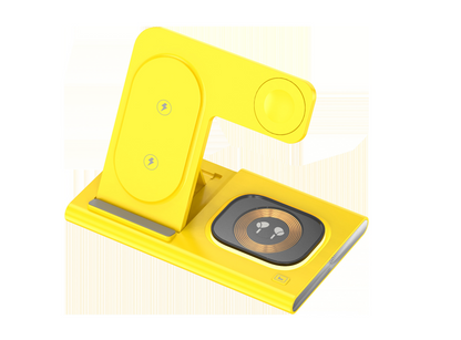 Popular three-in-one wireless charger, supports fast charging and multi-function wireless charging