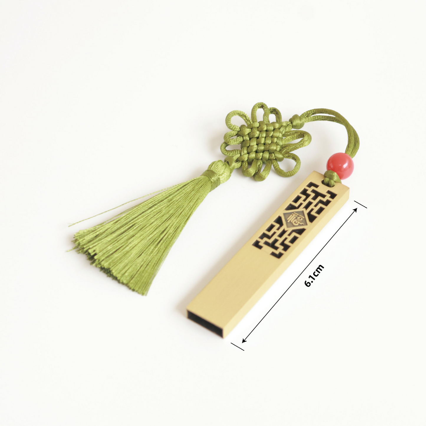 Chinese style 16g retro window decoration copper coins Ruyi USB flash drive